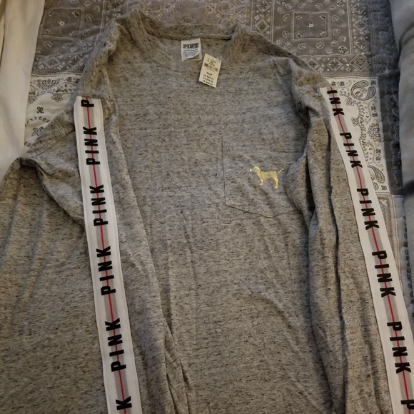 VS Pink Campus Long Sleeve Tee - Picture 1 of 7